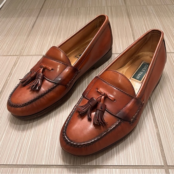 Cole Haan Pinch Tassel Loafers Brown Size 11 - Picture 3 of 11